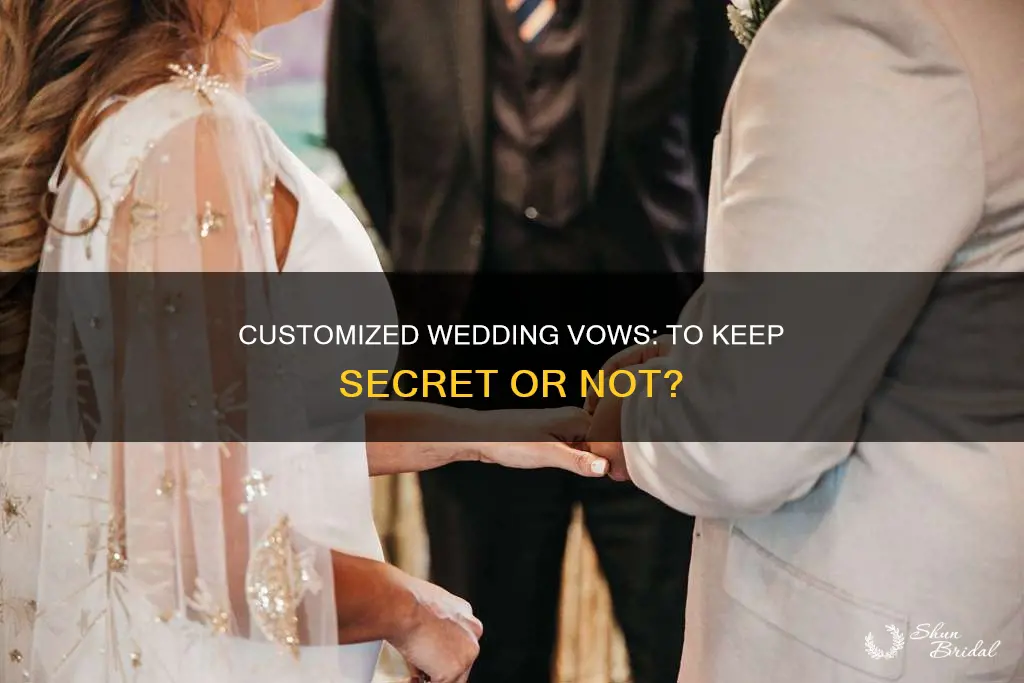 are wedding vows kept secret