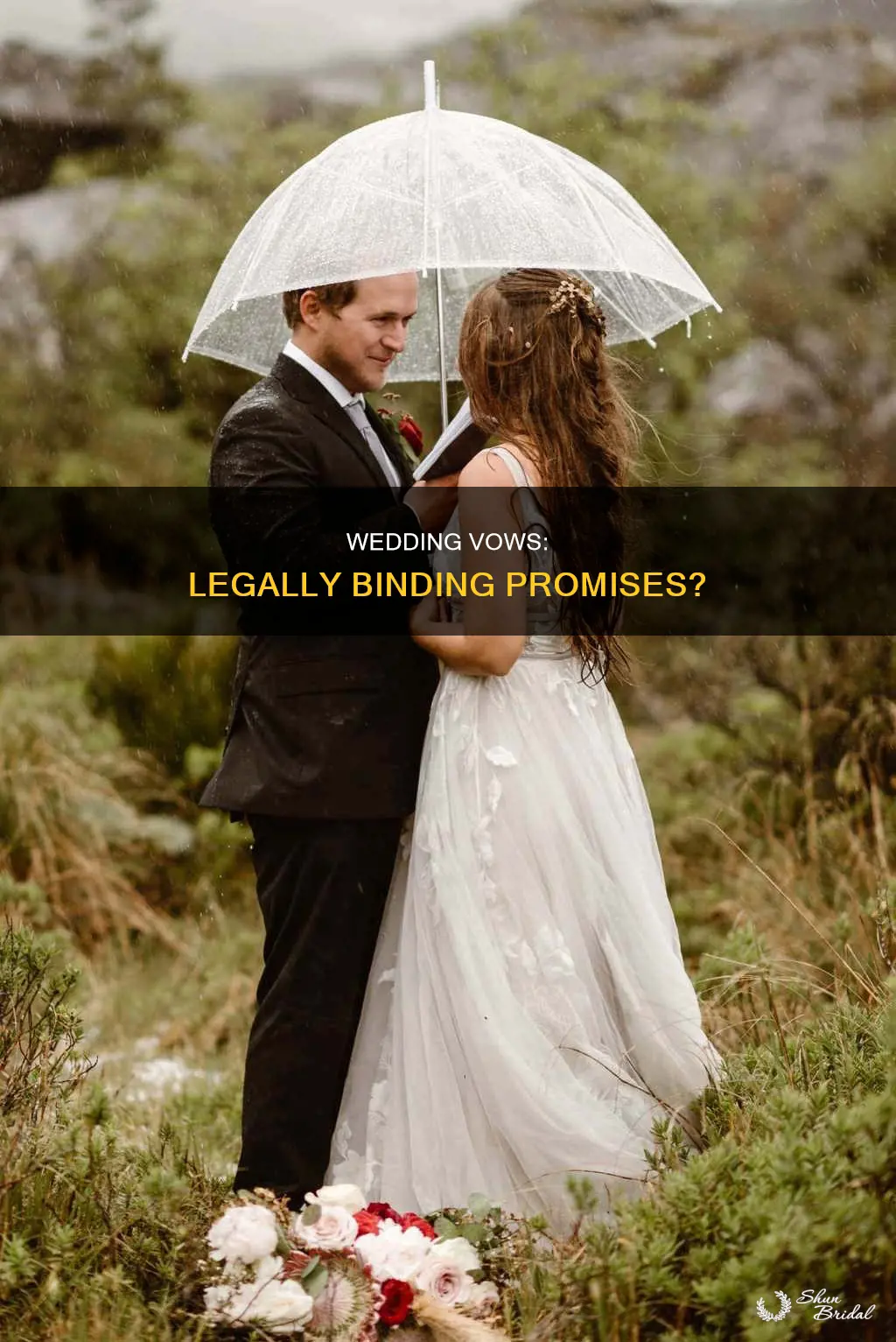 are wedding vows legally binding