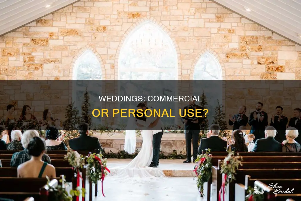 are weddings a non commercial use