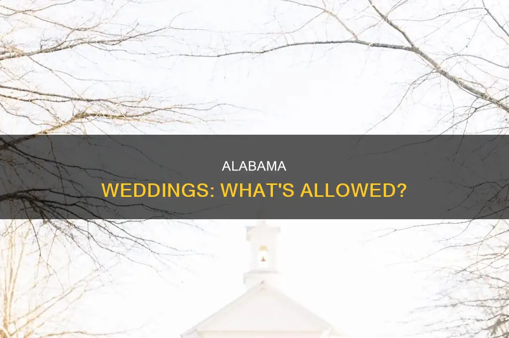are weddings allowed in alabama