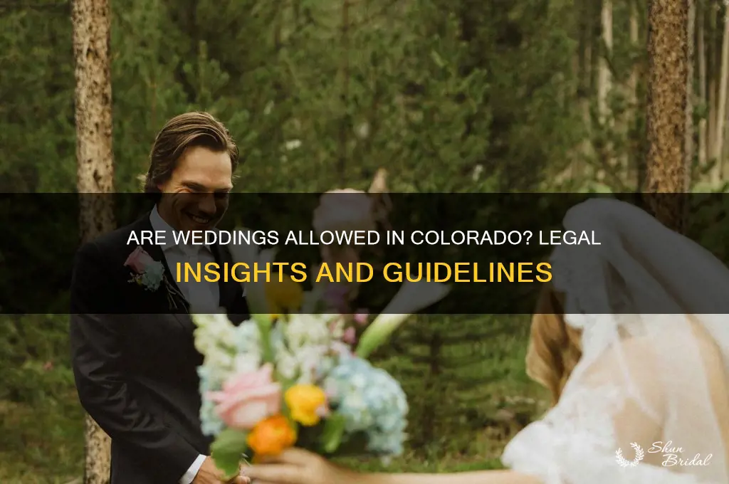 are weddings allowed in colorado