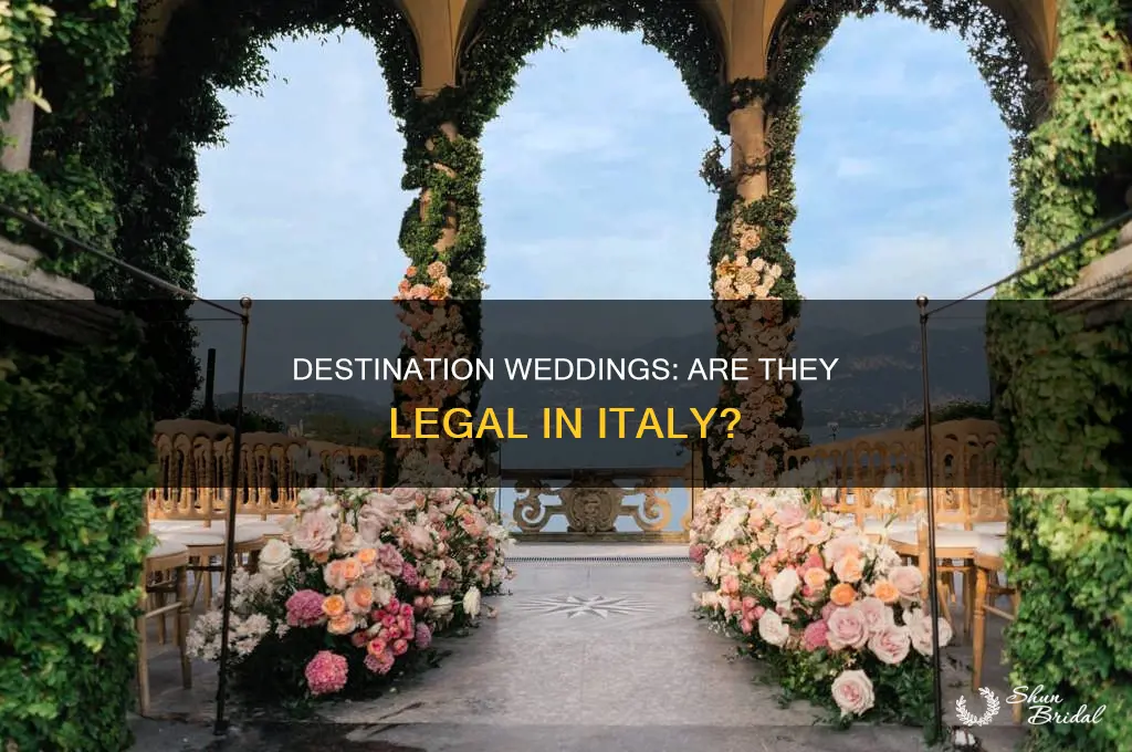 are weddings allowed in italy