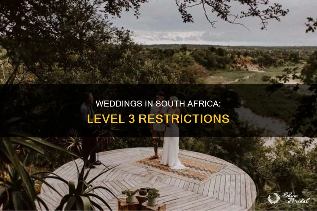 are weddings allowed in level 3 south africa