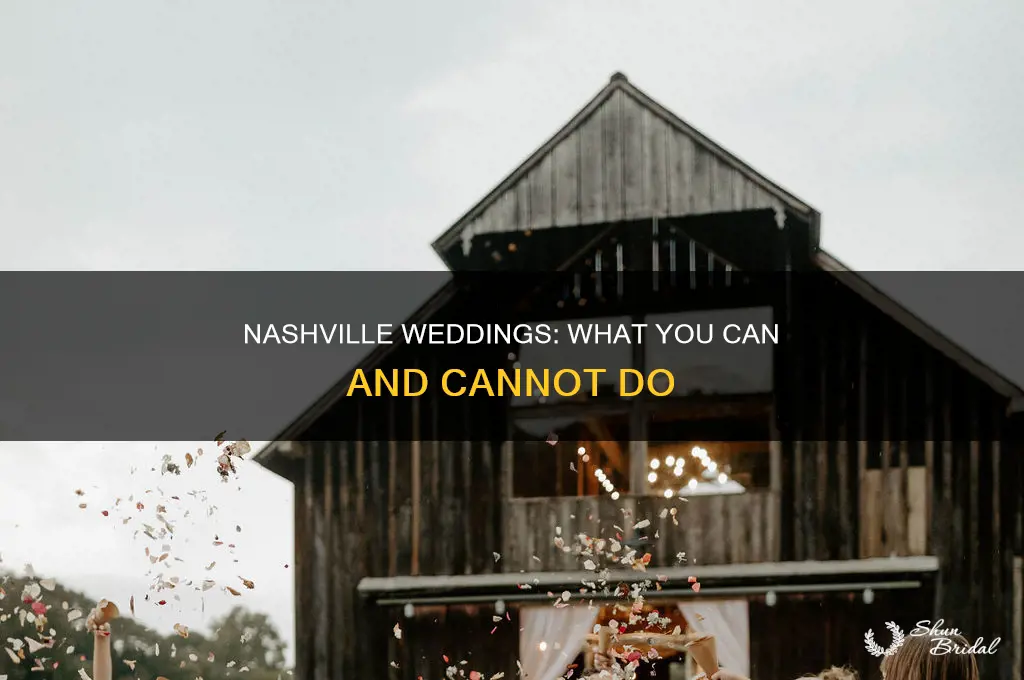 are weddings allowed in nashville