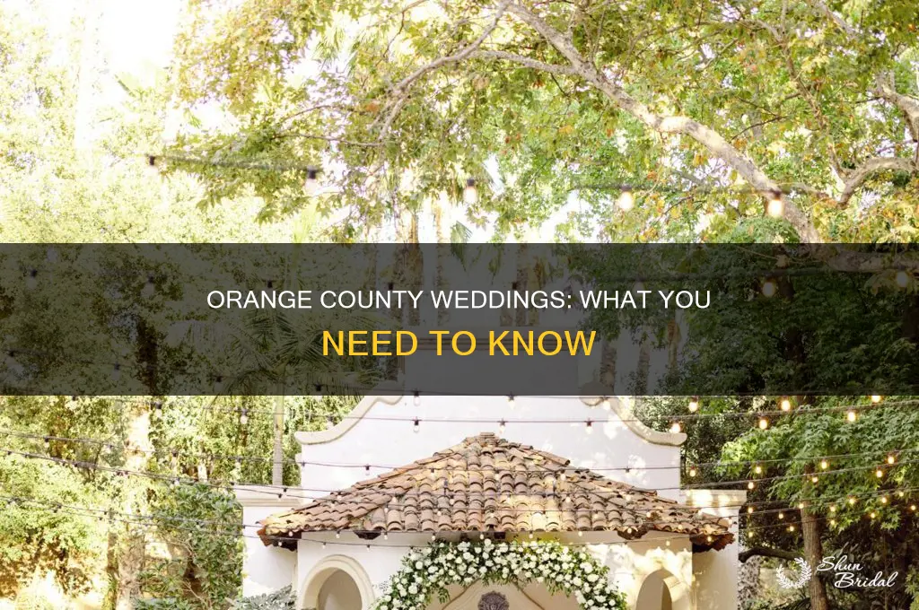 are weddings allowed in orange county