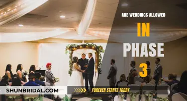 Weddings in Phase 3: What's Allowed?