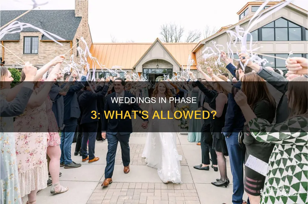 are weddings allowed in phase 3