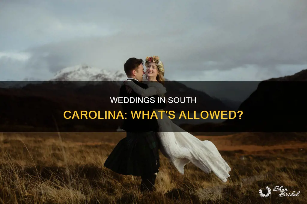 are weddings allowed in sc