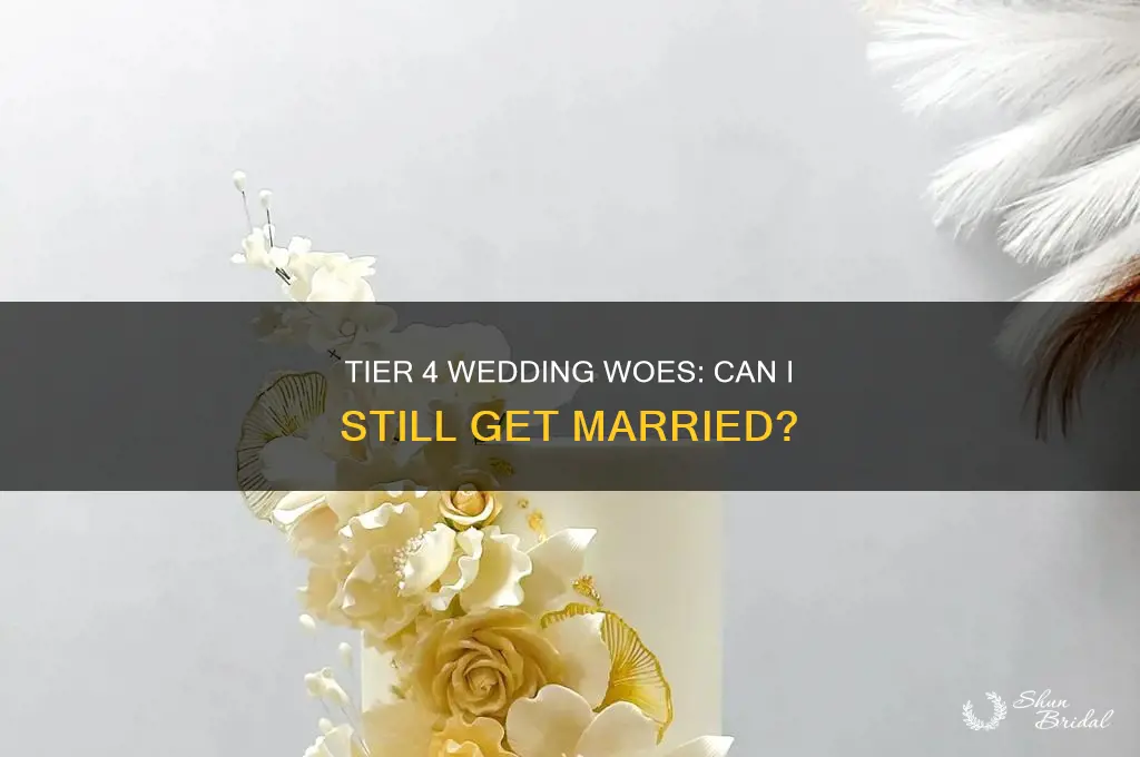 are weddings allowed in tier 4