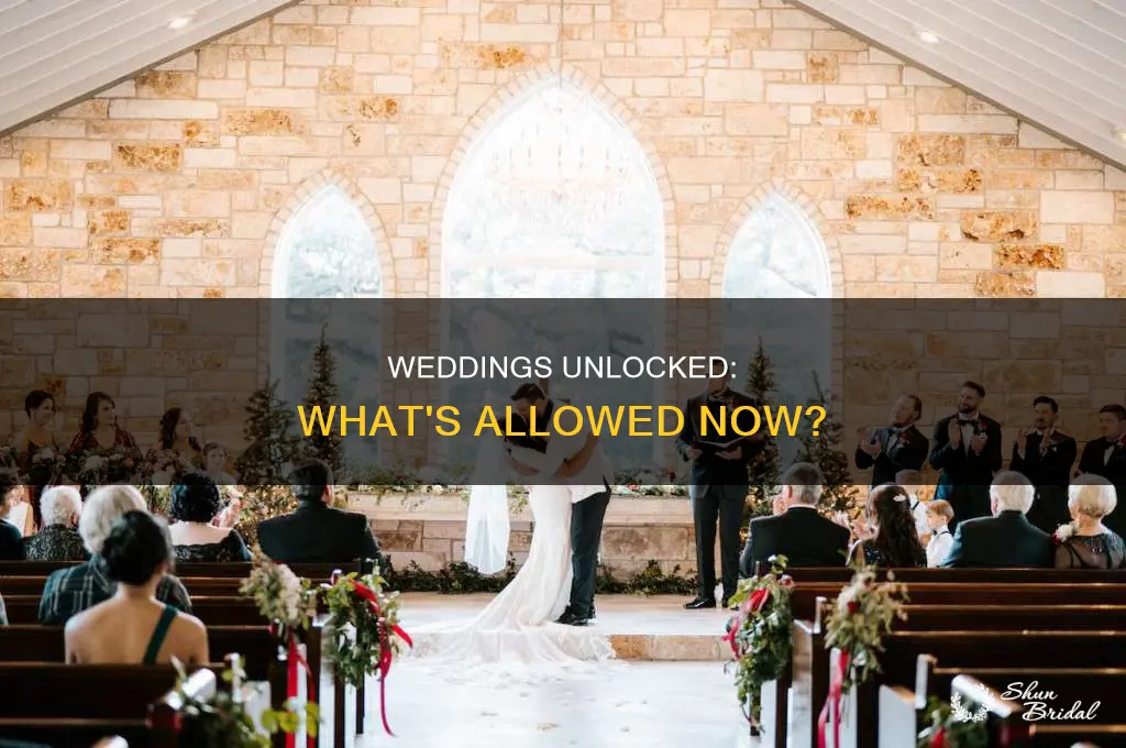 are weddings allowed now