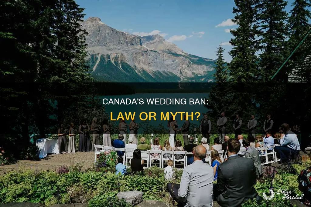 are weddings banned in canada