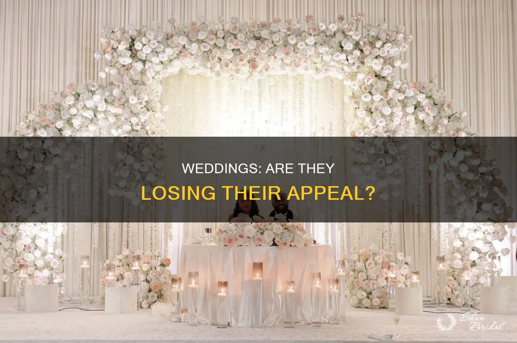are weddings becoming less popular