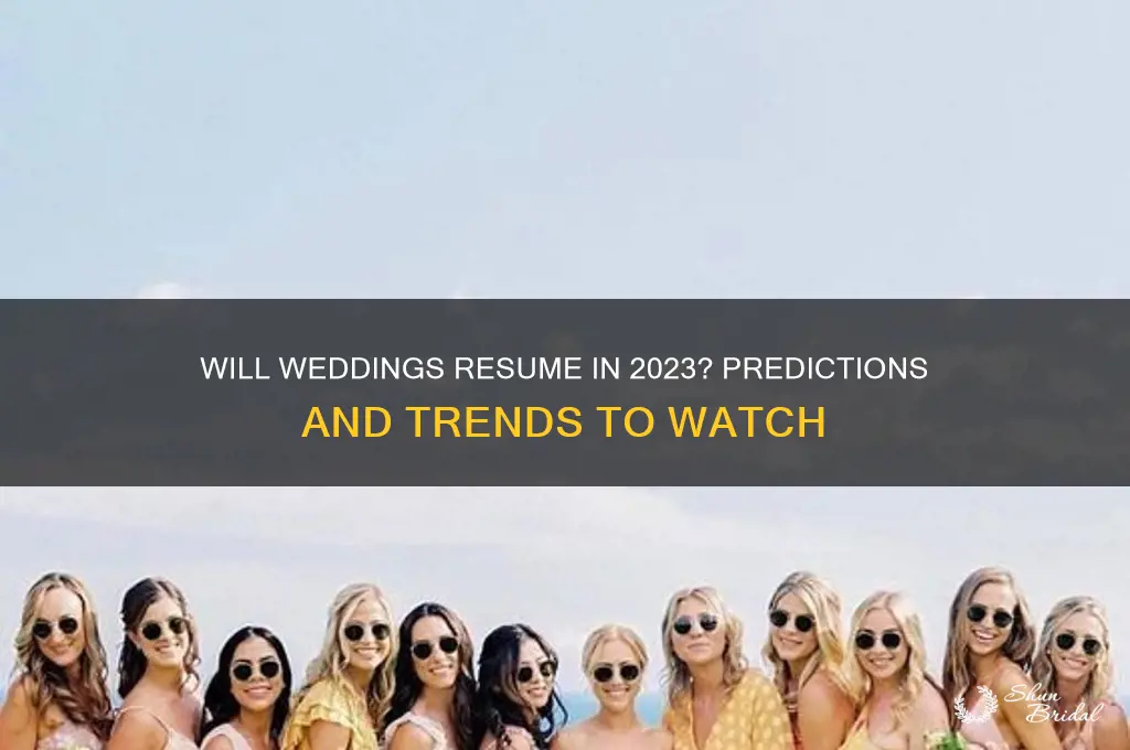 are weddings going to happen this year