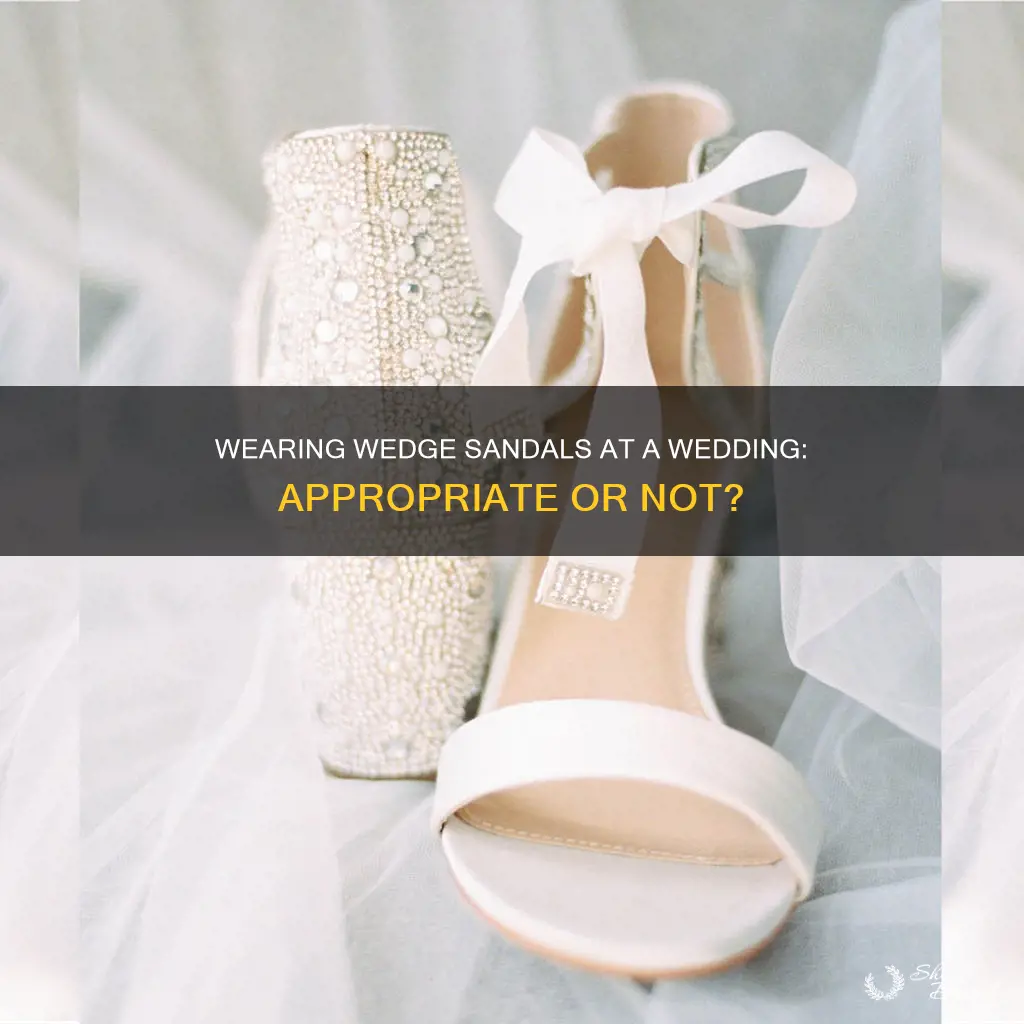 are wedge sandles appropriate for a wedding reception