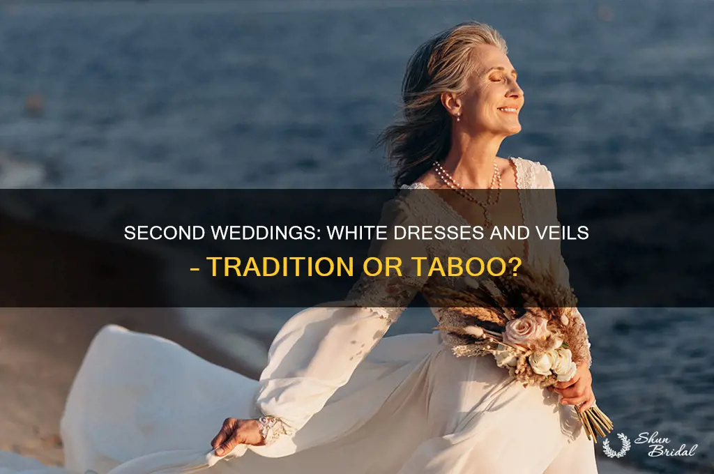 are white dresses and veils appropriate for second marriages