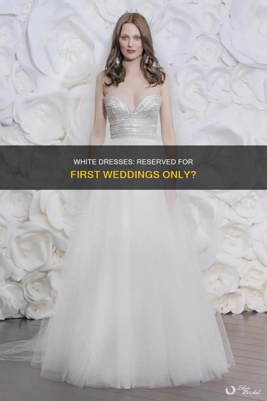 are white dresses for 1st wedding only