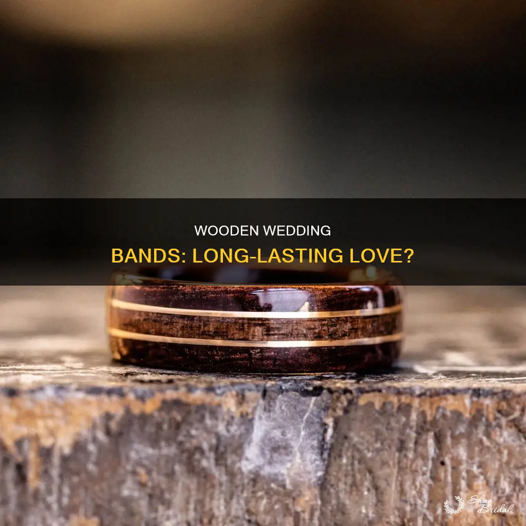 are wood inner lay wedding bands long lasting