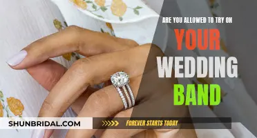 Trying on Your Wedding Band: Is It Allowed?