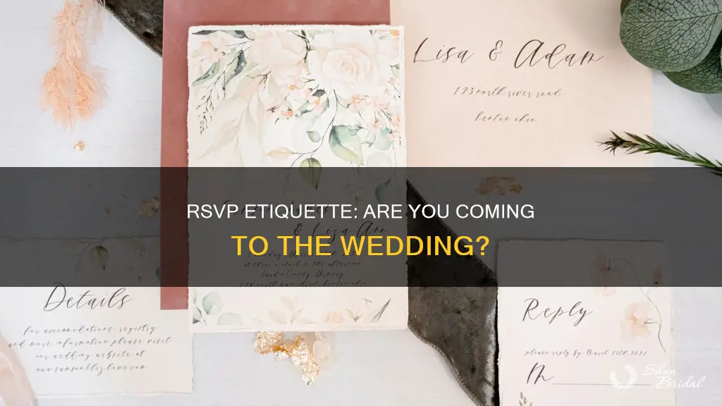 are you coming wedding rsvp etiquette