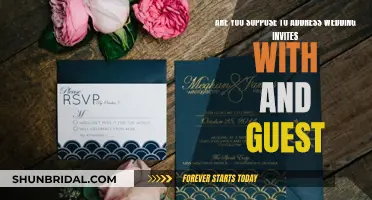 Addressing Wedding Invites: Including "And Guest"?