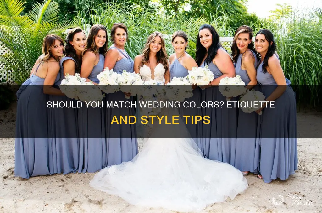 are you supposed to follow the color of a wedding