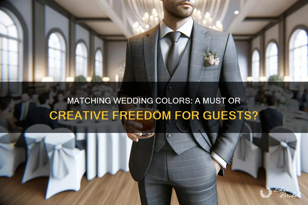 are you supposed to match the wedding colors