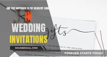 Wedding Invitation Etiquette: Registry Cards Inclusion