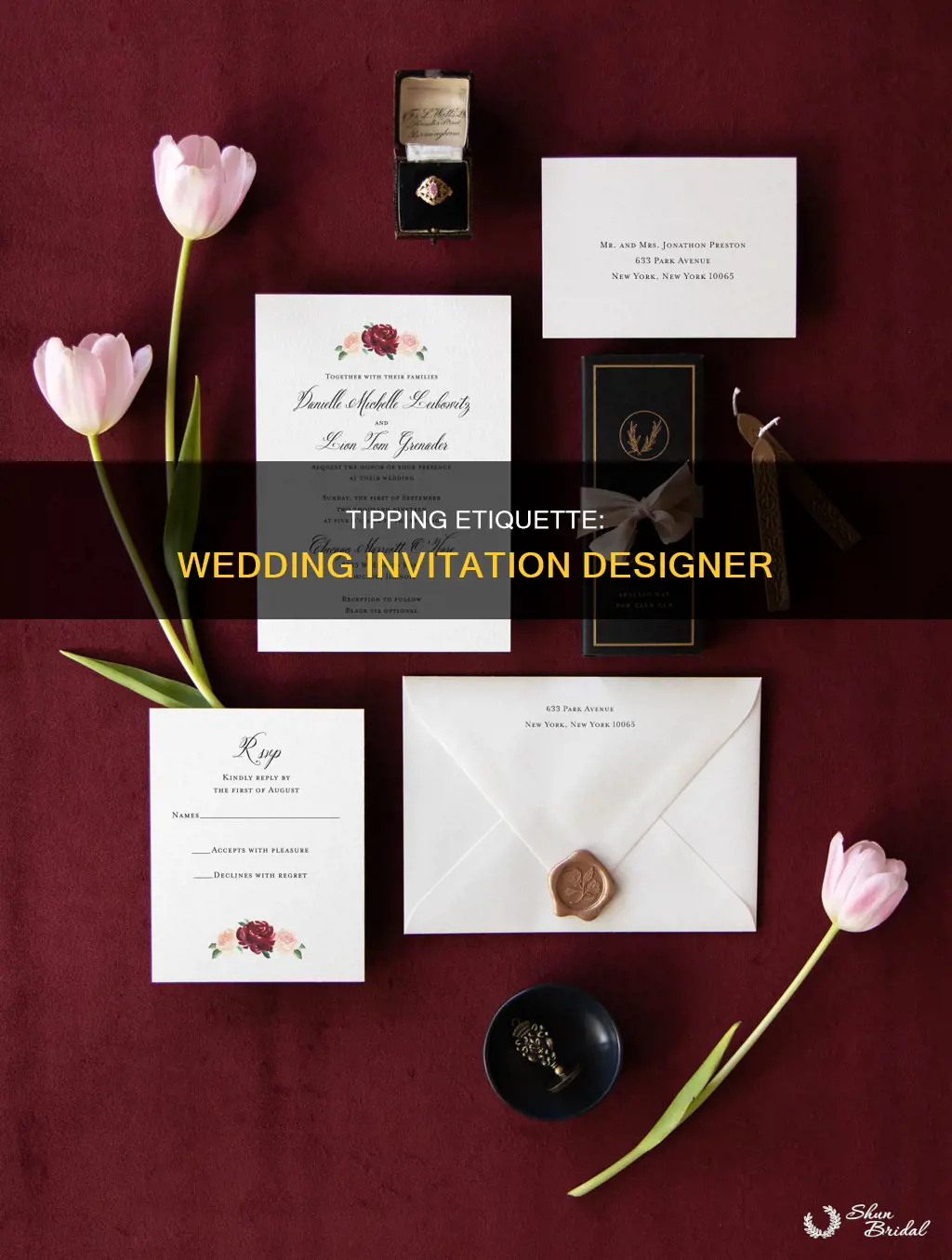 are you supposed to tip your wedding invitation designer