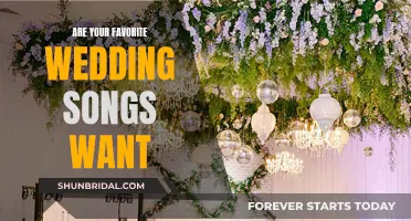 Choosing Your Favorite Wedding Songs: Want and Need