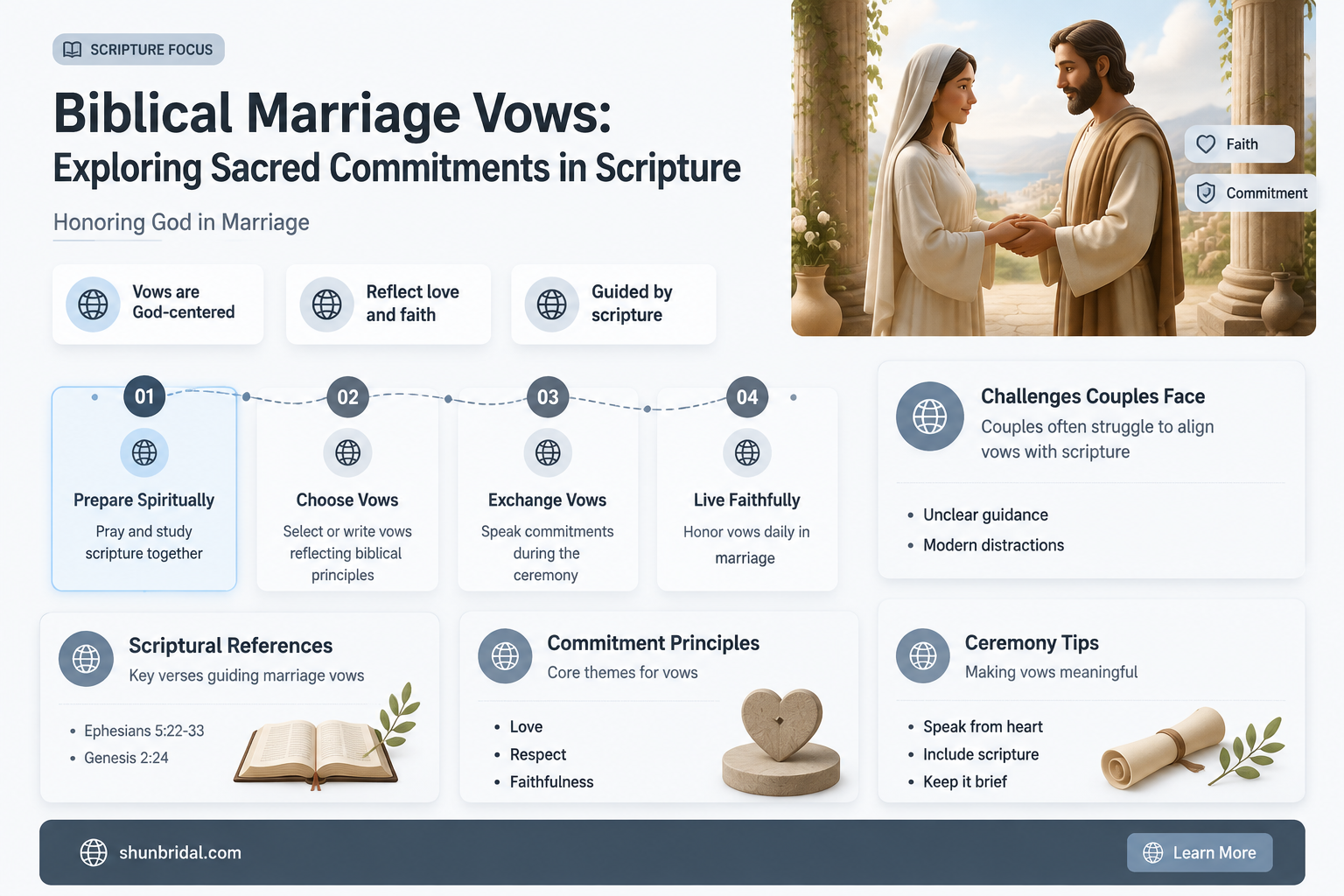 are there any marriage vows in the bible
