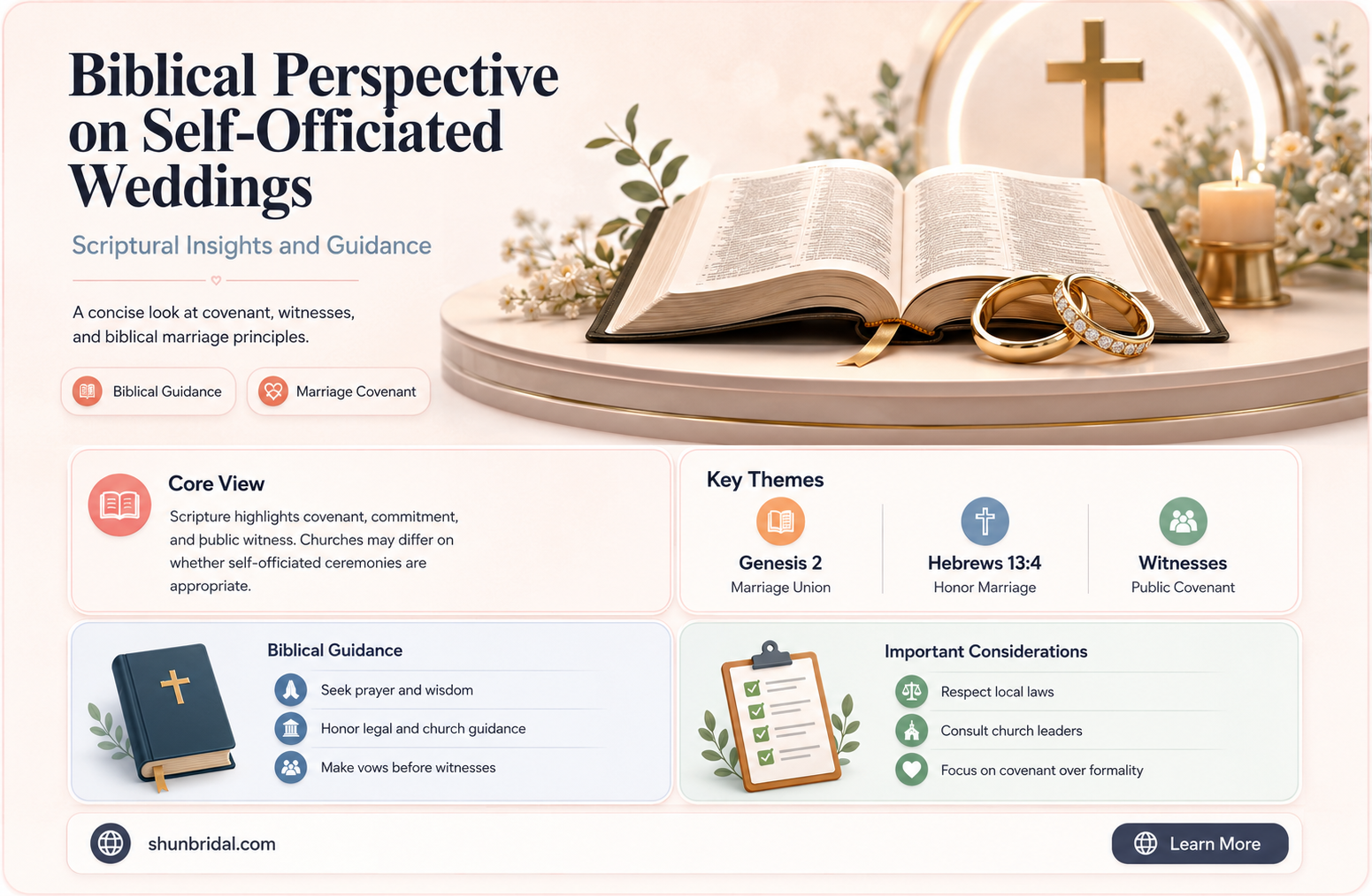 are self-officiated weddings biblical