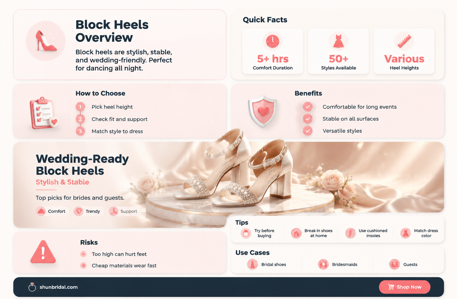 are block heels formal enough for a wedding