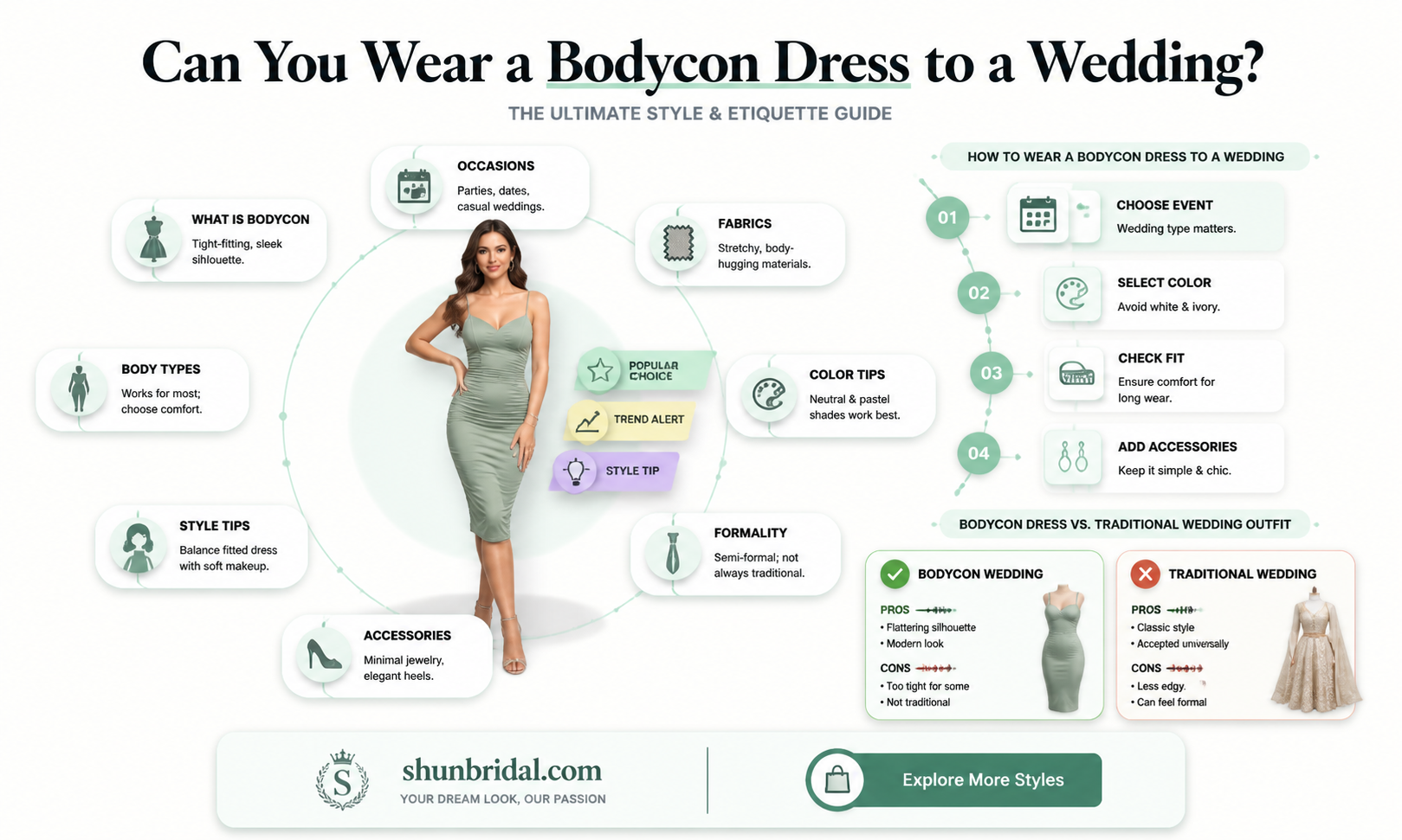 are bodycon dresses appropriate for weddings