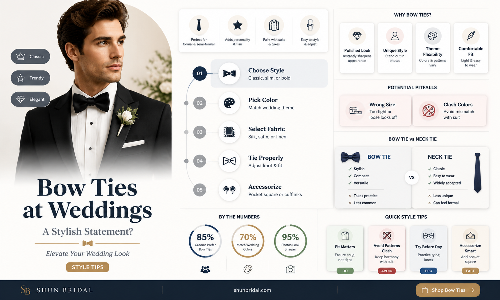 are bow ties appropriate for weddings