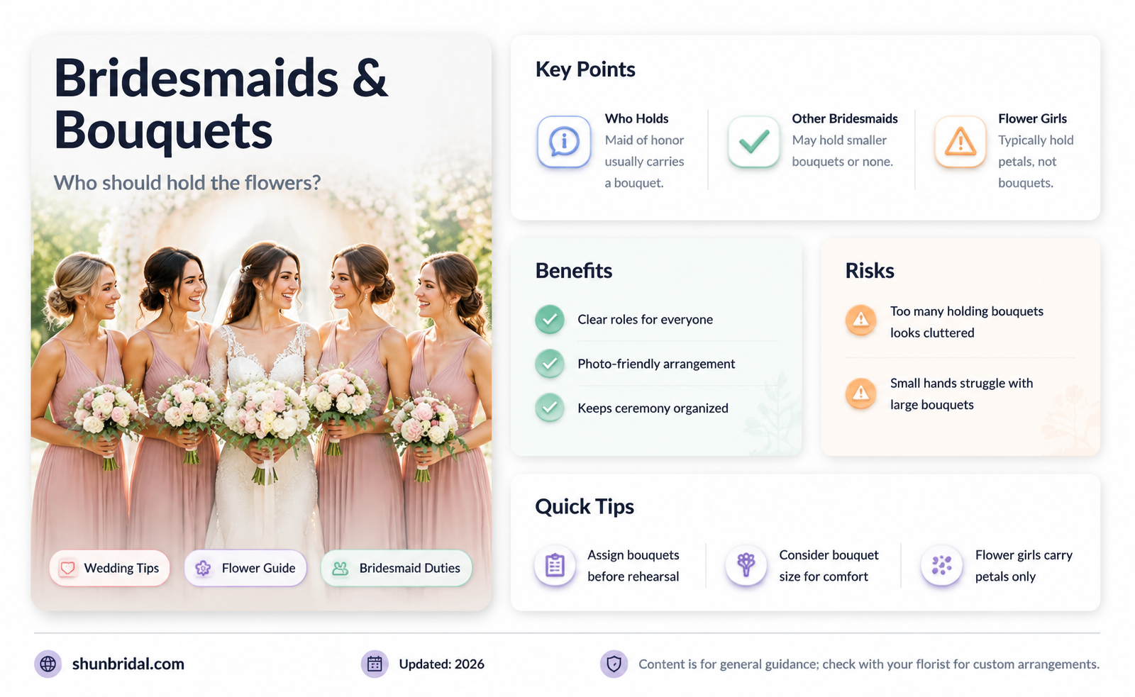 are bridesmaids supposed to have flowers