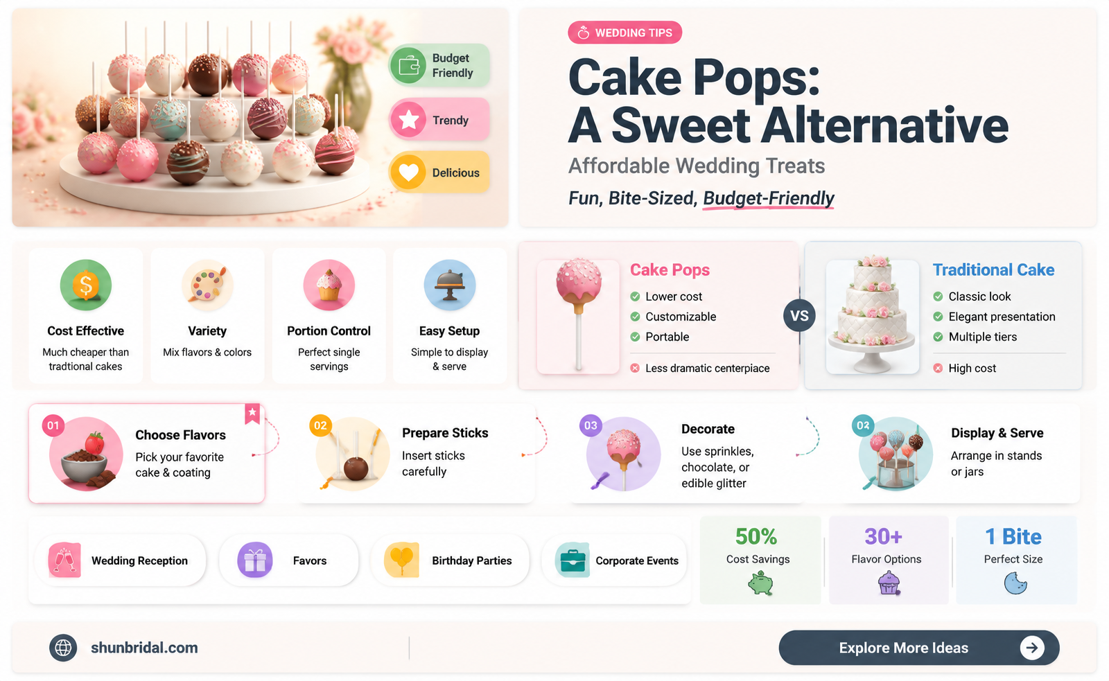 are cake pops cheaper than wedding cake