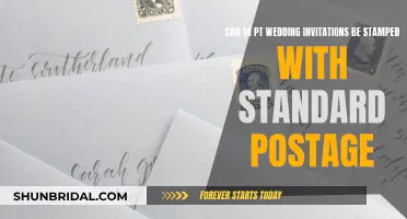 Standard Postage Stamping for 14 PT Wedding Invites: Is It Possible?