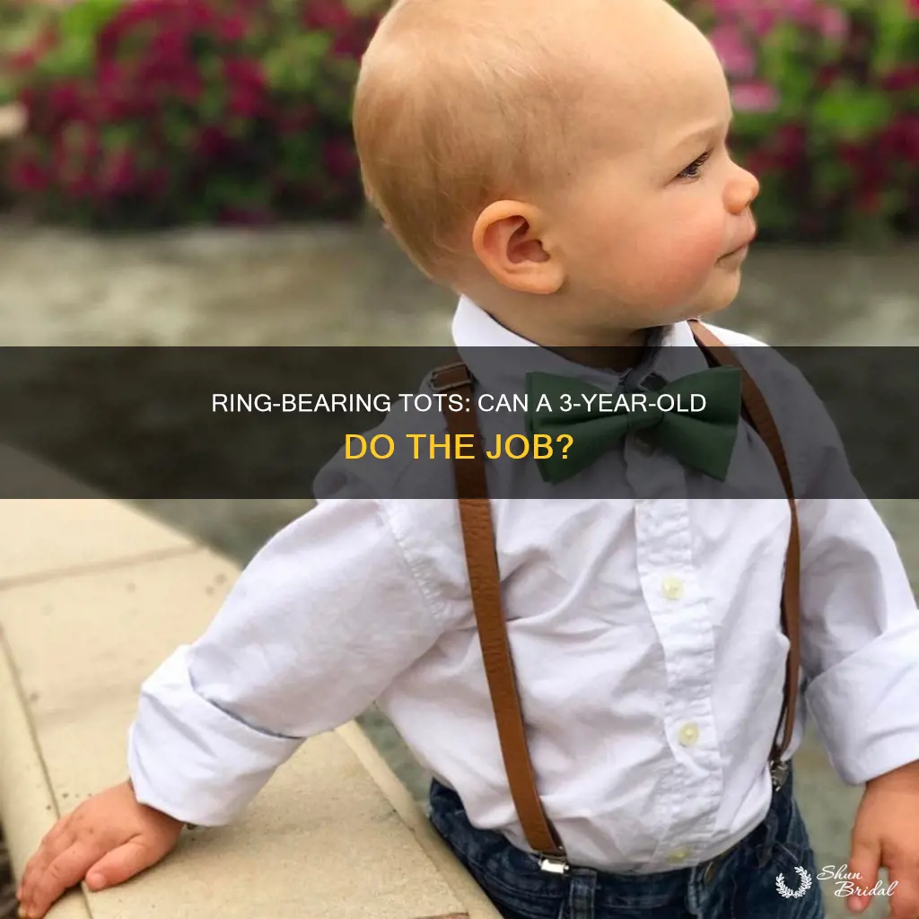 can a 3 year old be a ring bearer