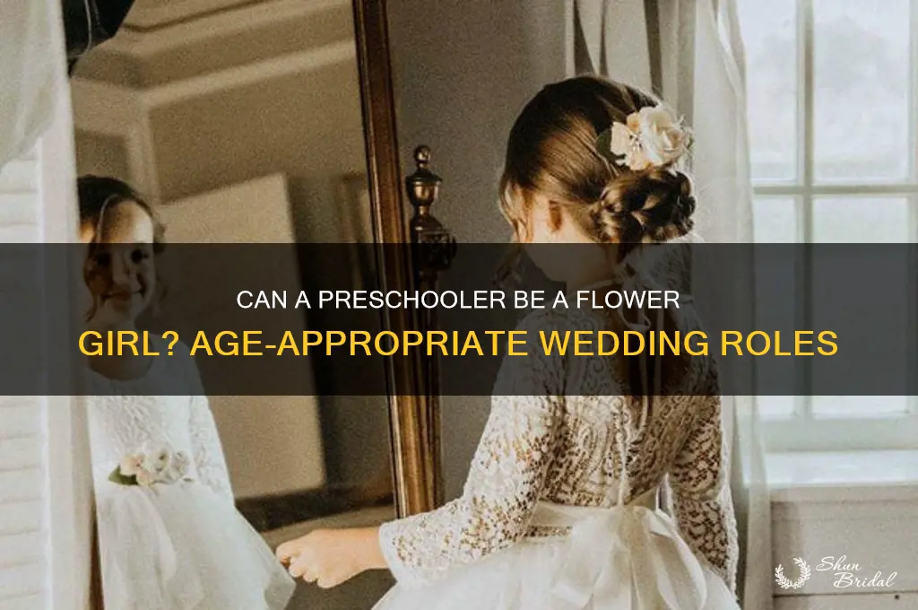 can a 4 year old be a flower girl