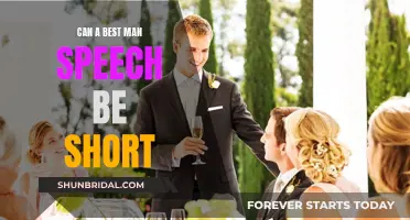 Best Man's Speech: Keep It Short and Sweet