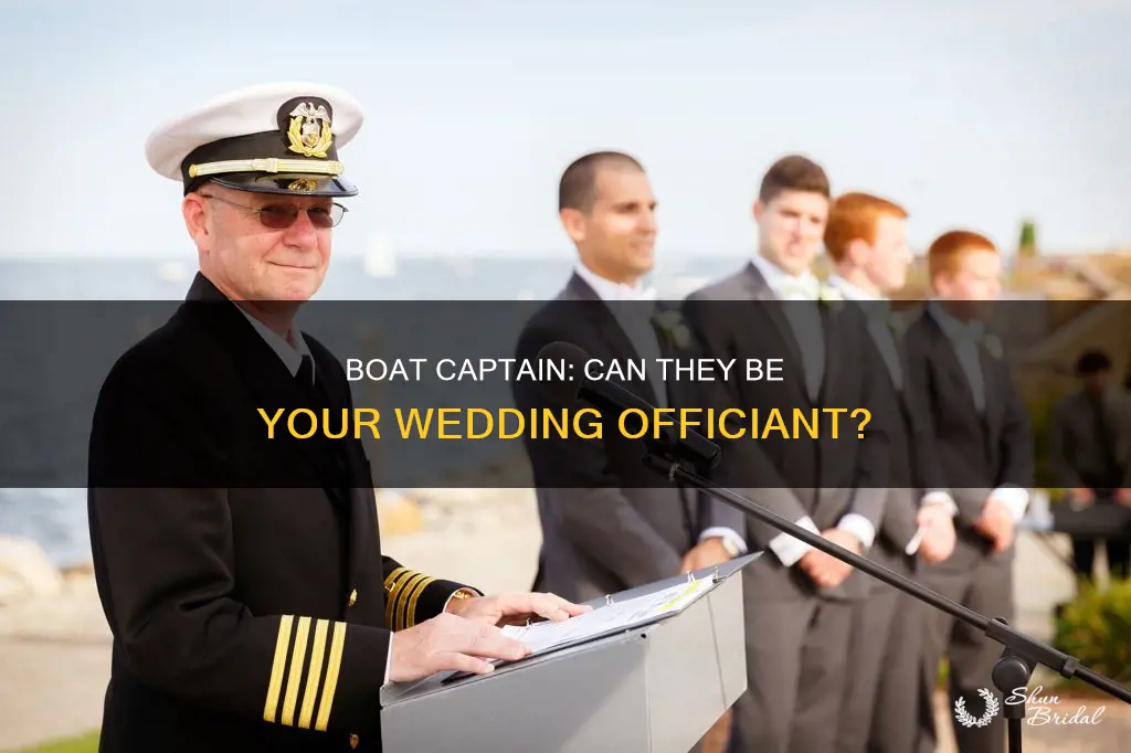 can a boat captain perform a wedding