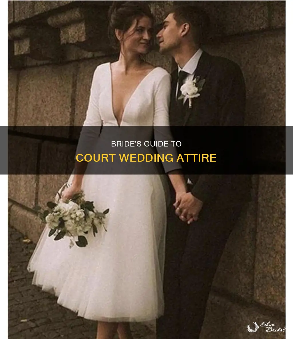 can a bride dress up for a court wedding
