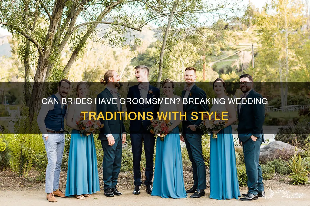 can a bride have groomsmen