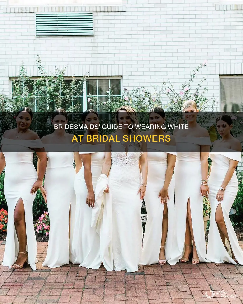 can a bridesmaids wear white to a bridal shower