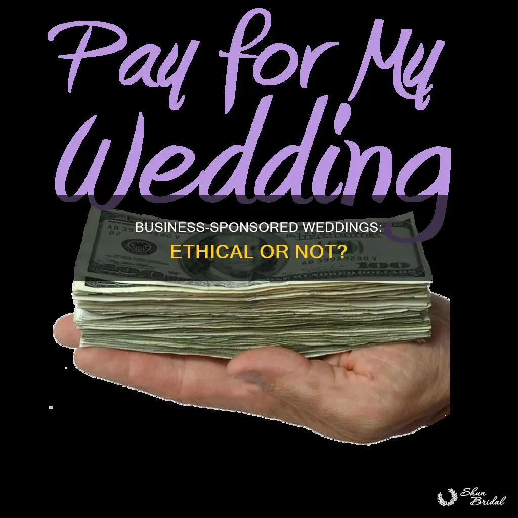 can a business pay for a wedding