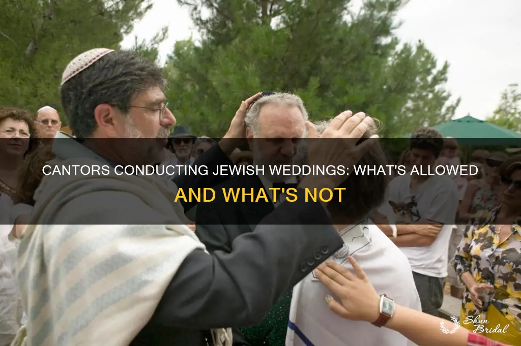 can a cantor perform a jewish wedding