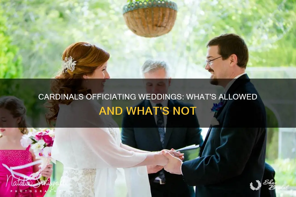 can a cardinal officiate a wedding