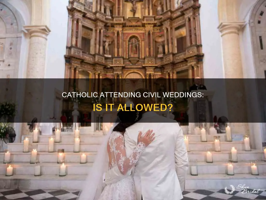 can a catholic attend a civil wedding