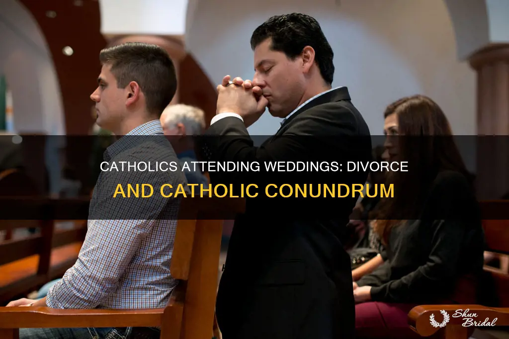 can a catholic attend a wedding of a divorced person