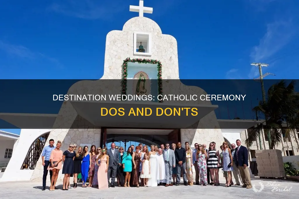 can a catholic have a destination wedding